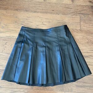 Hollister Faux Leather Black Skirt